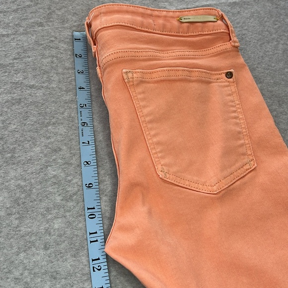 Pilcro Letterpress Anthropologie Peach Stet Crop Capri Denim Jeans Size 28 - Picture 7 of 14